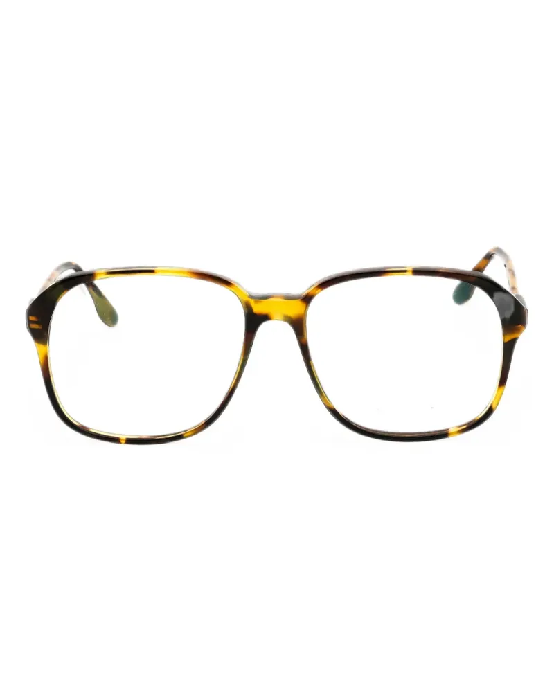 Victoria Beckham Eckige Brille in Schildpattoptik - Braun Braun