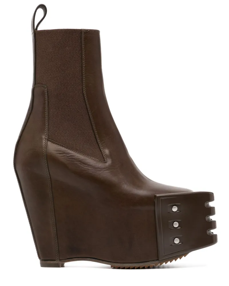 Rick Owens Beatle-Stiefel mit Wedge-Absatz - Braun Braun