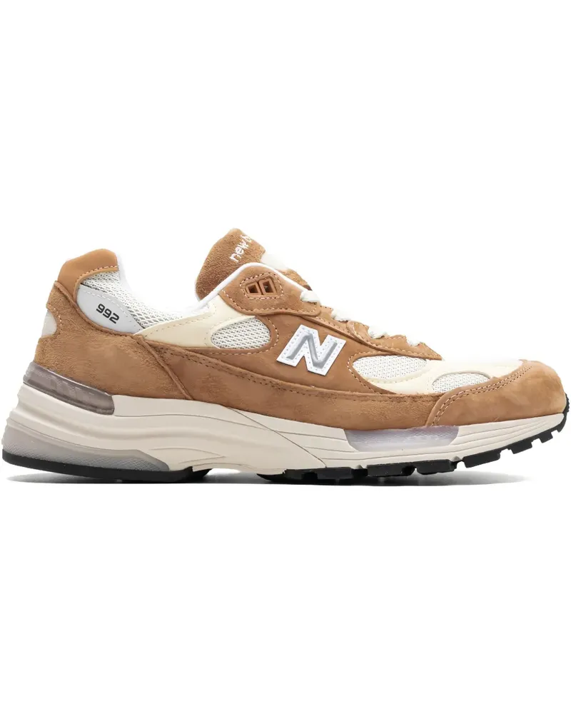 New Balance 992 "Made in USA - Sweet Caramel/Calcium" Sneakers - Braun Braun
