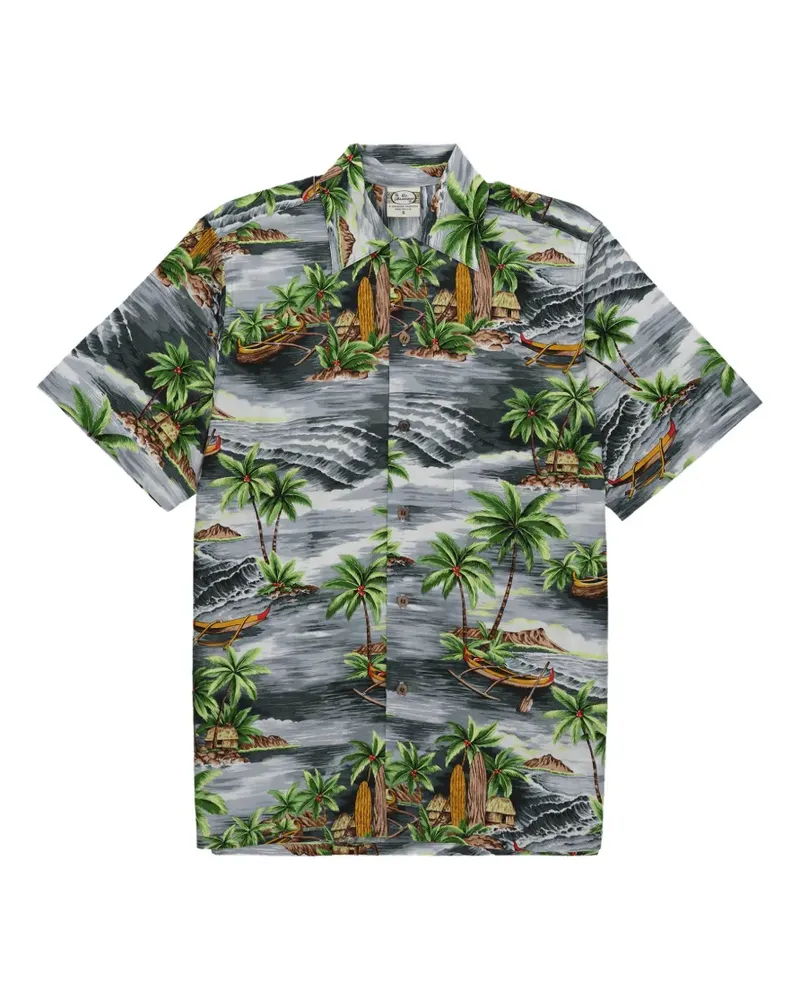 Fortela Outrigger printed shirt - Blau Blau