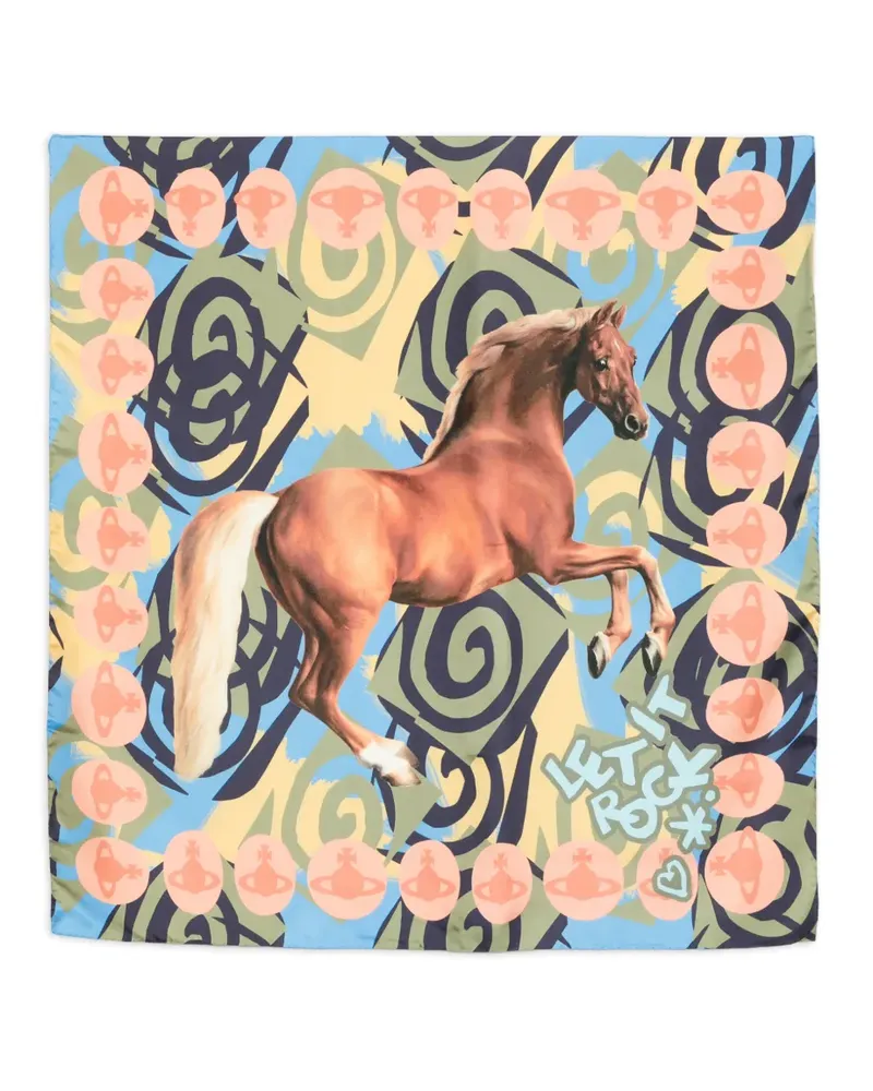 Vivienne Westwood horse scarf - Grün Grün