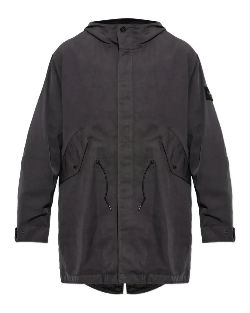 Stone Island 7100013 Dense Oxford nylon-tc parka - Grau Grau