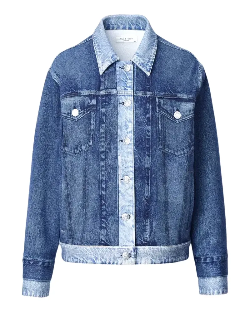 Rag & Bone Oversized Trucker-Jacke - Blau Blau