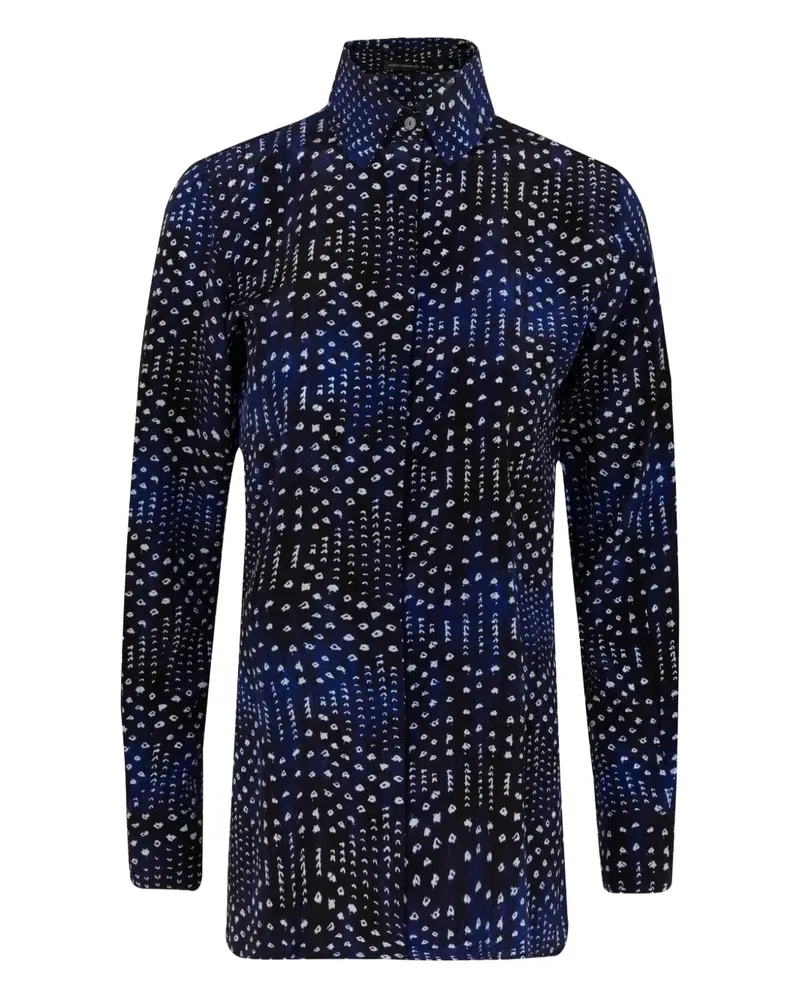 Lenny Niemeyer Seidenhemd mit Print - Blau Blau