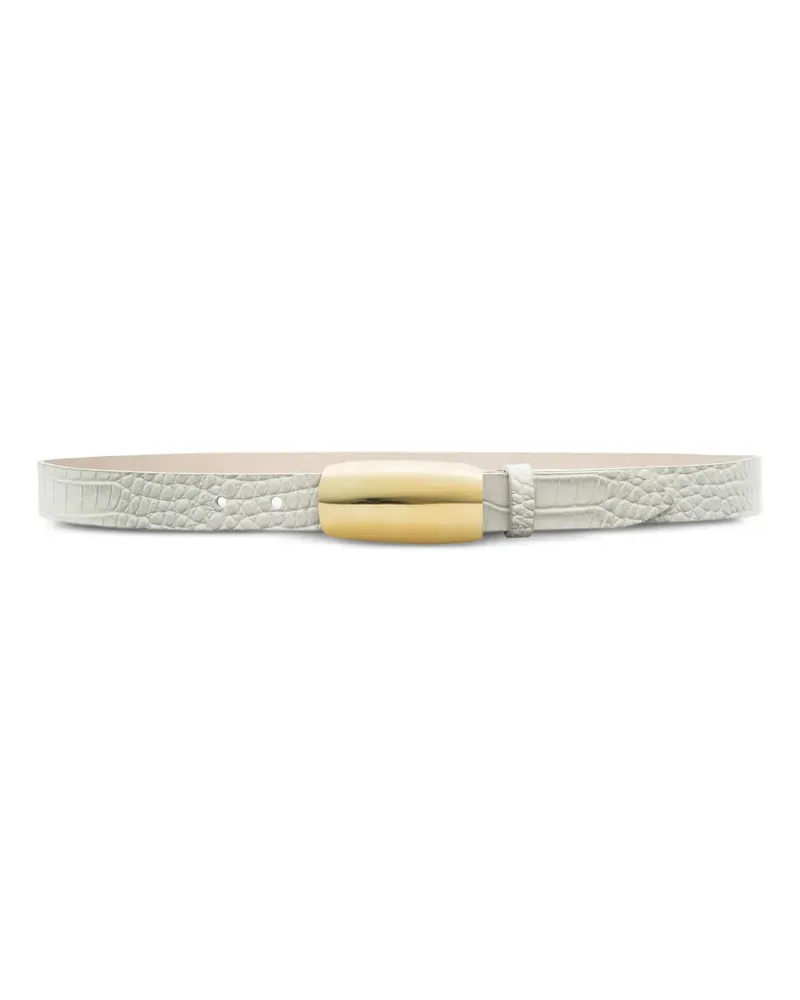 L'Agence Marlowe leather belt - Nude Nude