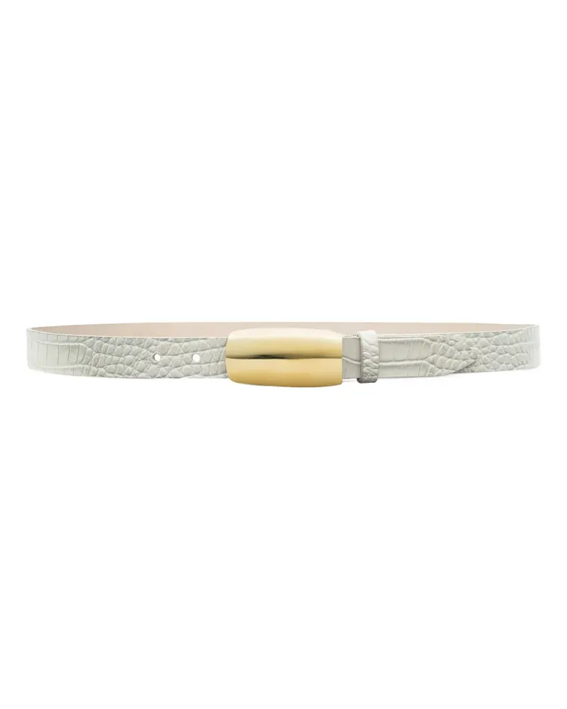 L'Agence Marlowe leather belt - Nude Nude