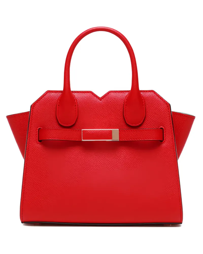 Valextra Milano Schultertasche mit abnehmbarem Riemen - Rot Rot