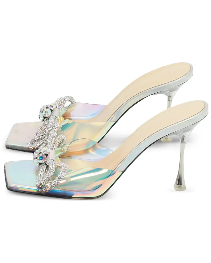 Mach & Mach Sandalen mit doppelter Schleife - Weiß Weiß