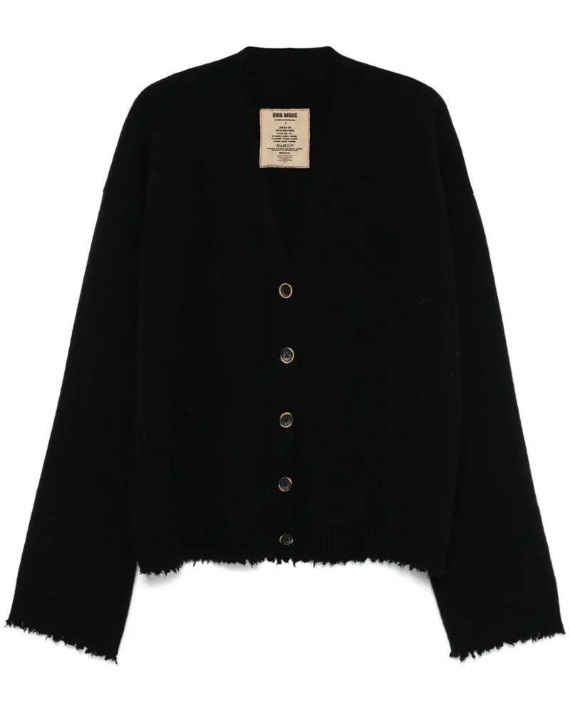Uma Wang Over Cardigan - Schwarz Schwarz