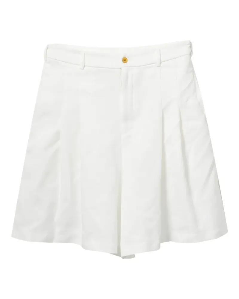 Comme des Garçons pleated shorts - Weiß Weiß
