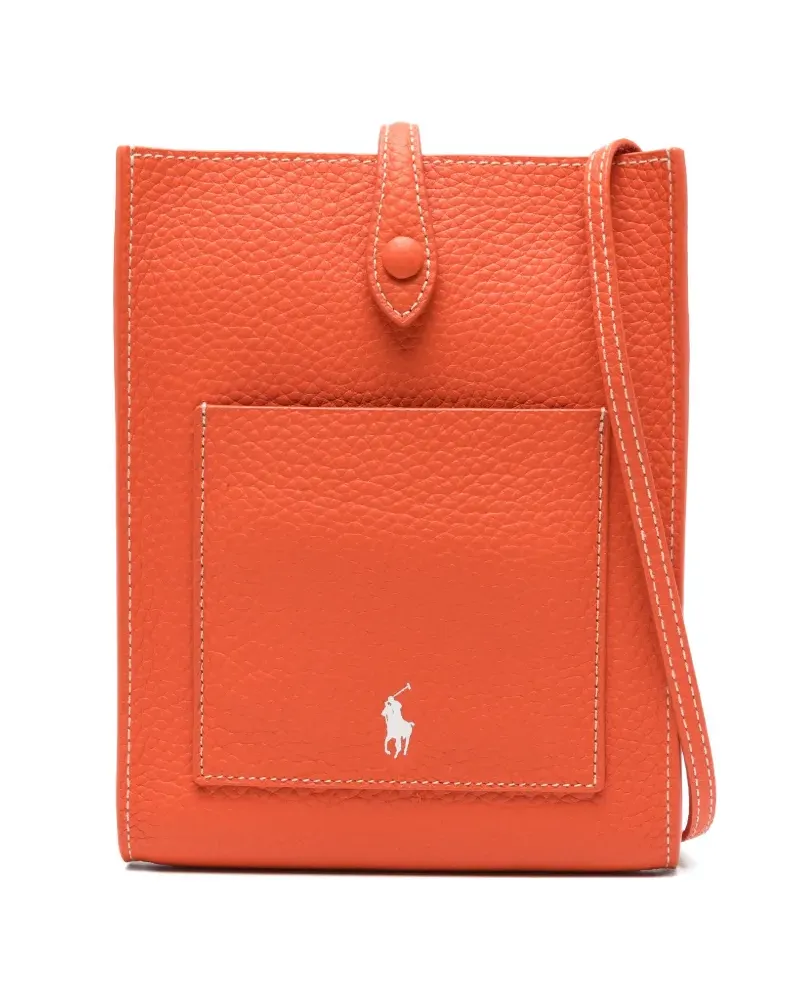 Ralph Lauren logo-print pocket mini bag - Orange Orange