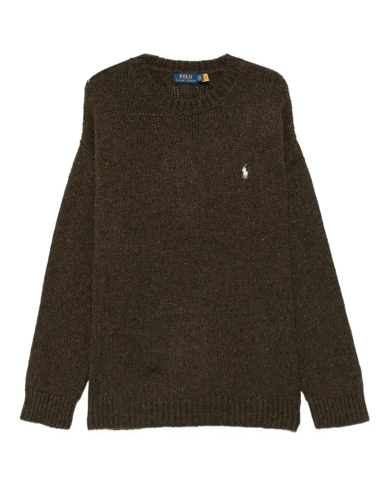 Ralph Lauren logo-embroidered ribbed-knit sweater - Grün Grün
