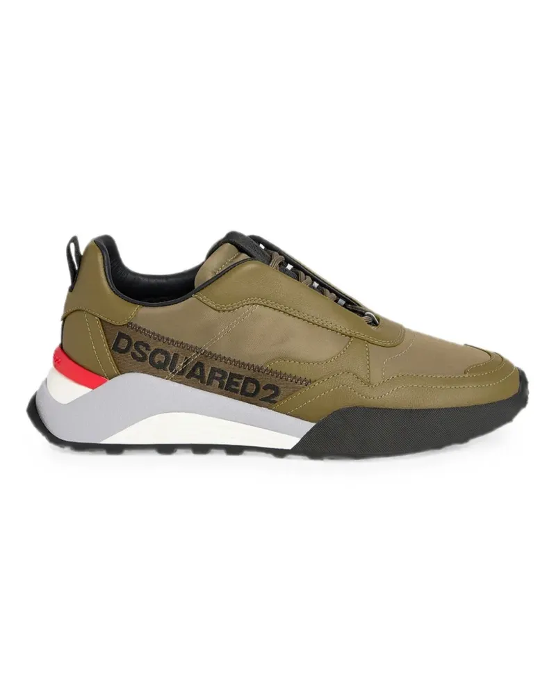 Dsquared2 D2 Flow Sneakers mit Einsätzen - Grün Grün