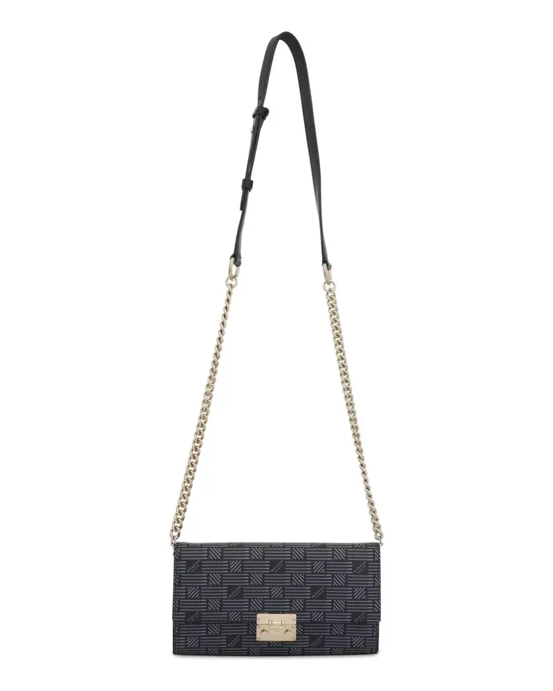 Moreau Paris patterned chain-strap clutch bag - Schwarz Schwarz