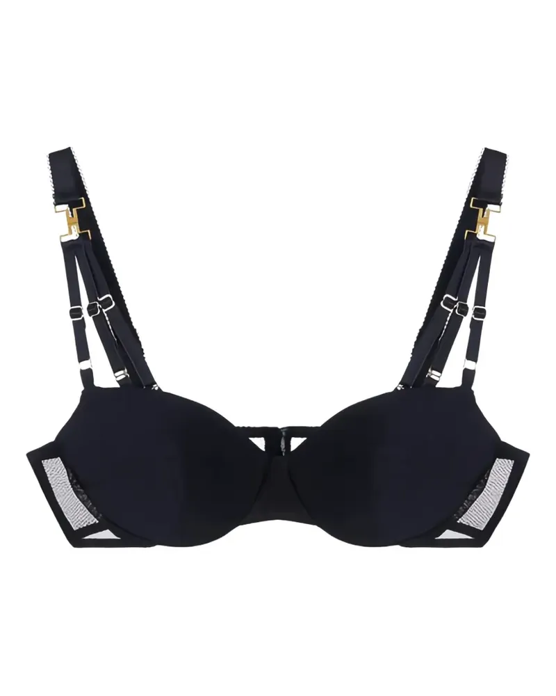 Elisabetta Franchi elastic-straps bra - Schwarz Schwarz