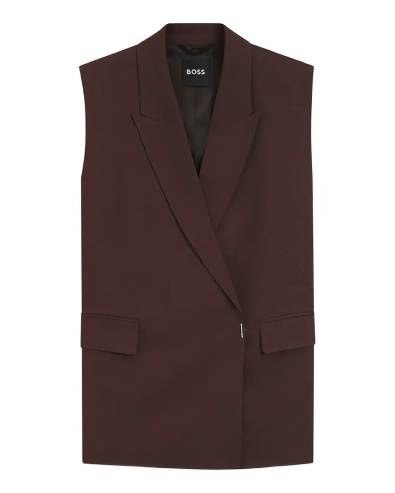 HUGO BOSS double-breasted vest - Braun Braun