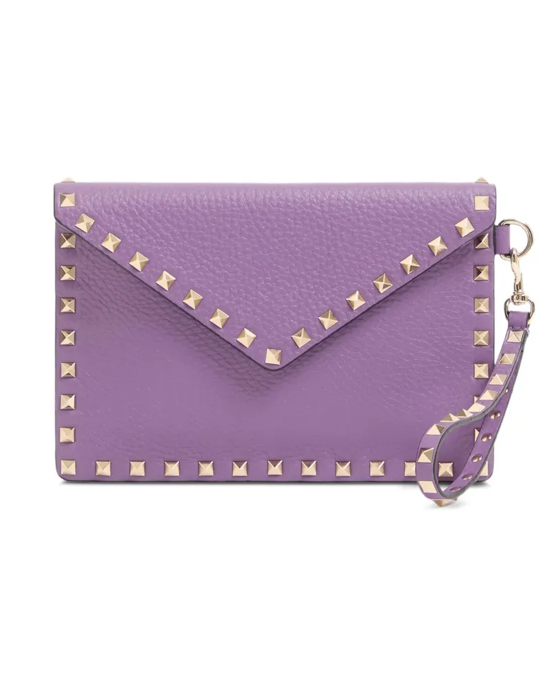 Valentino Garavani Rockstud Clutch - Violett Violett