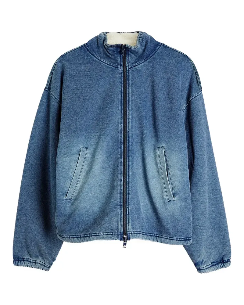 Diesel Sweatjacke mit Denim-Effekt - Blau Blau