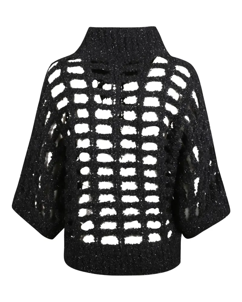 Peserico Pullover mit Stehkragen - Schwarz Schwarz