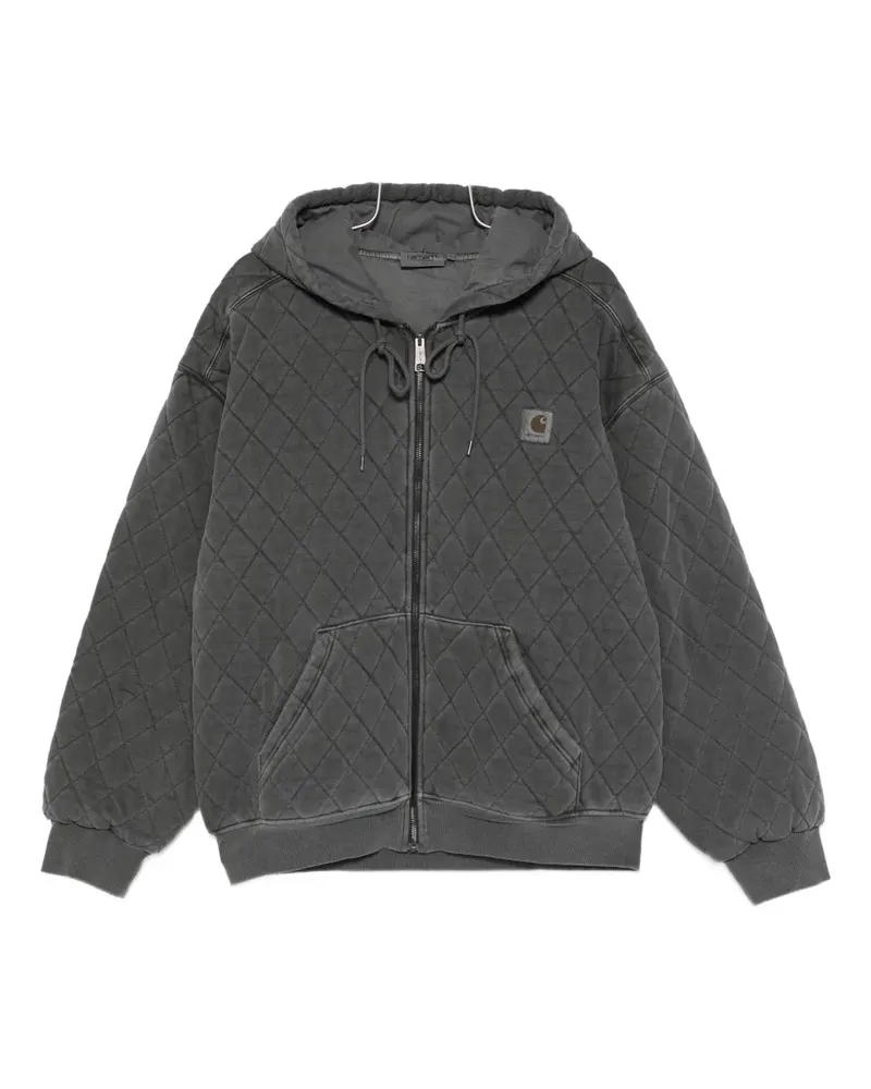 Carhartt WIP quilted hooded zip-up jacket - Schwarz Schwarz