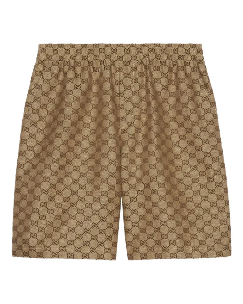 Gucci Shorts mit GG Supreme-Muster - Braun Braun