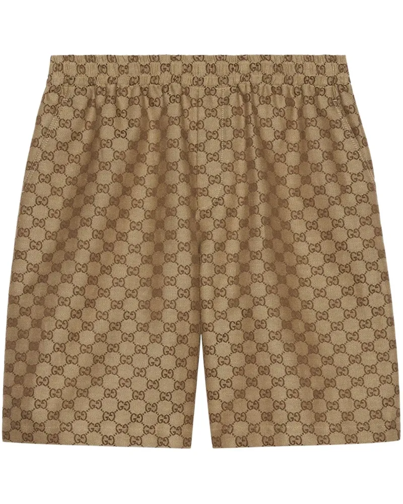 Gucci Shorts mit GG Supreme-Muster - Braun Braun