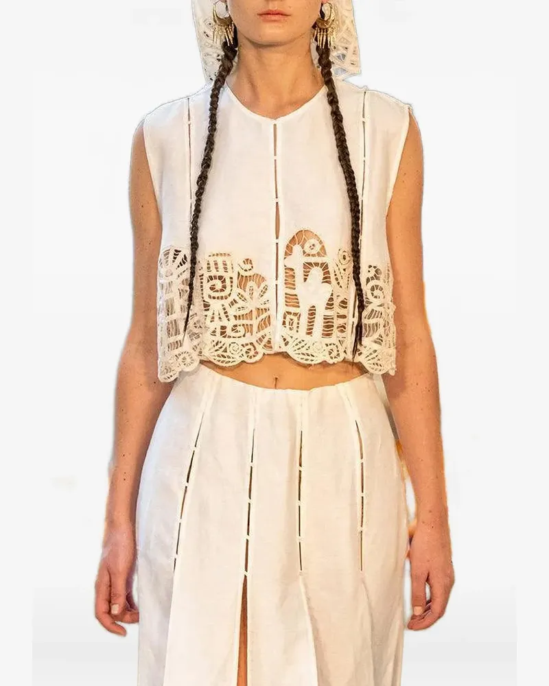 ALEMAIS Rosemary Oberteil - Weiß Weiß