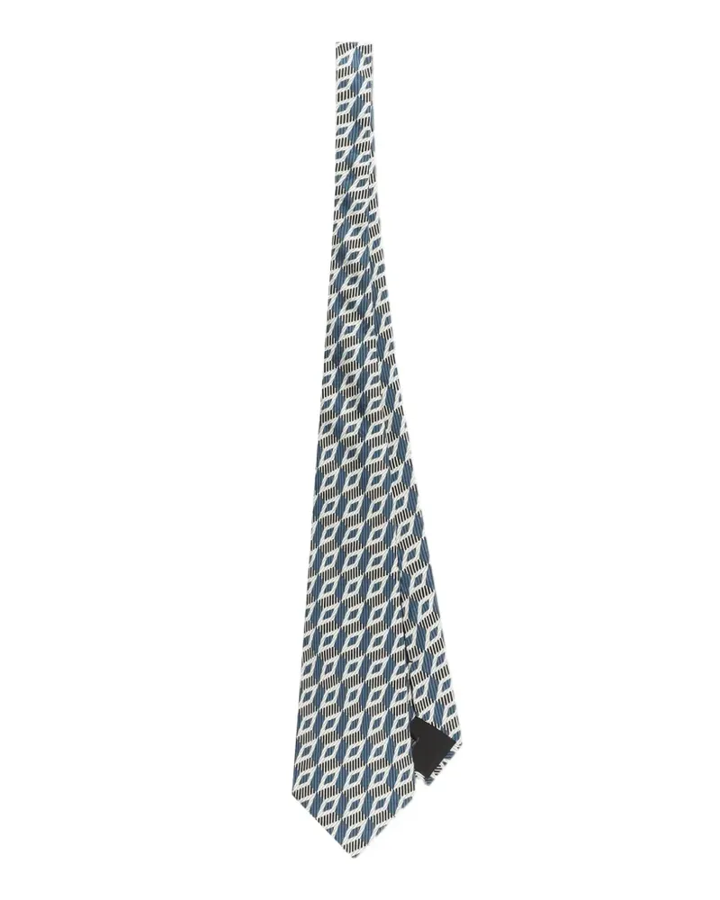 Dolce & Gabbana Krawatte aus Jacquard mit Rautenform - Blau Blau