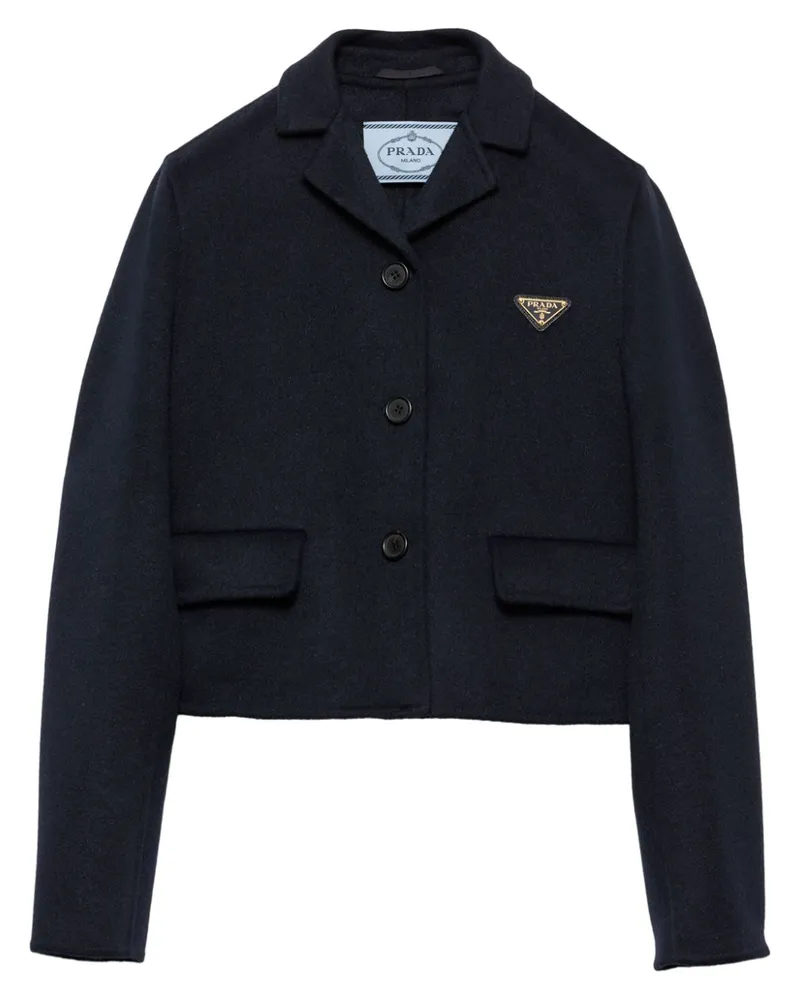 Prada Bestickte Jacke - Blau Blau