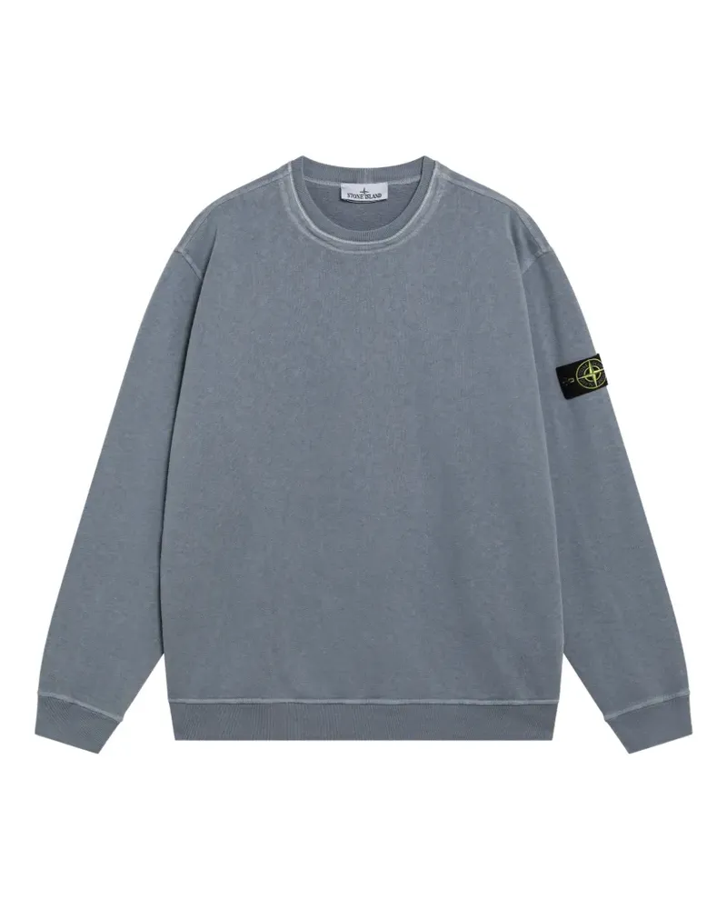 Stone Island Compass-badge cotton sweatshirt - Blau Blau