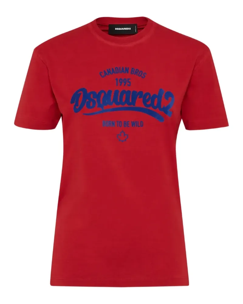 Dsquared2 Just Right Fit Born to Be Wild T-Shirt - Rot Rot