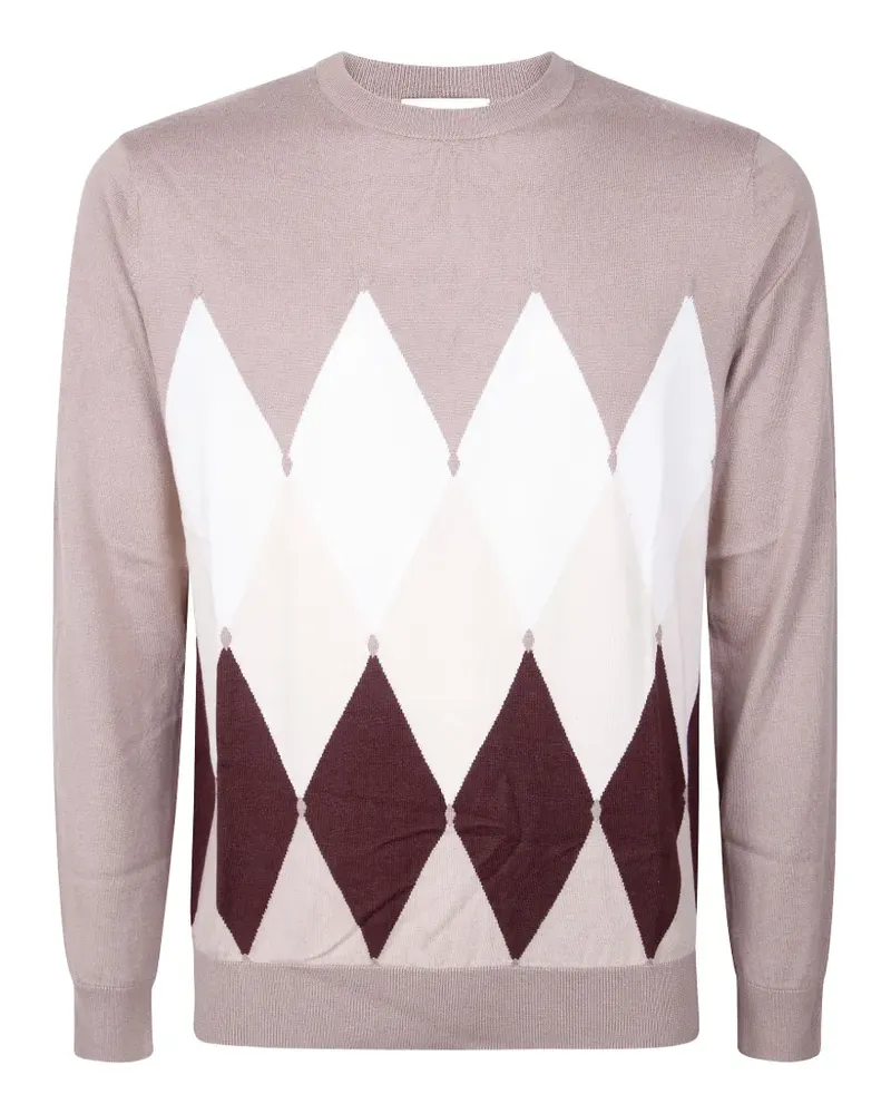 Ballantyne argyle knit sweater - Nude Nude