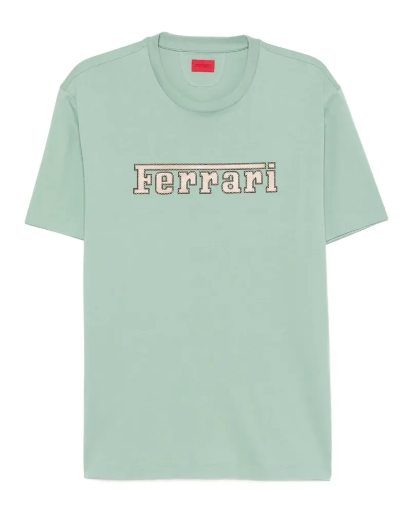 Ferrari logo-patch T-shirt - Grün Grün