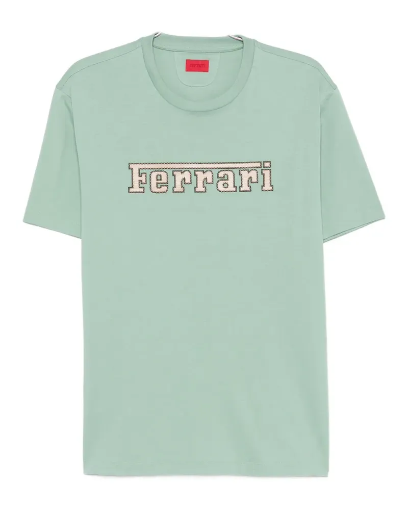 Ferrari logo-patch T-shirt - Grün Grün