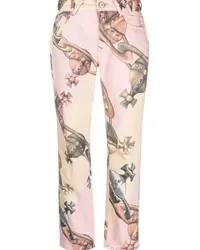 Vivienne Westwood Harris Jeans mit Logo-Print Rosa