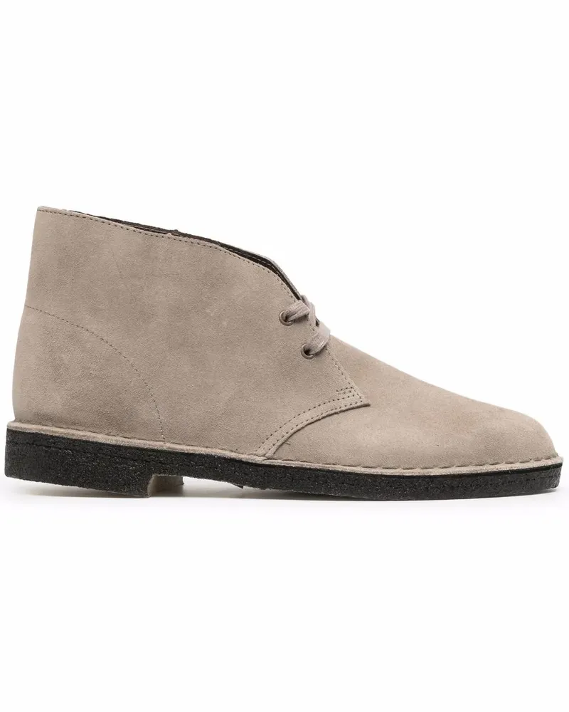 Clarks Schnürstiefel aus Wildleder - Grau Grau
