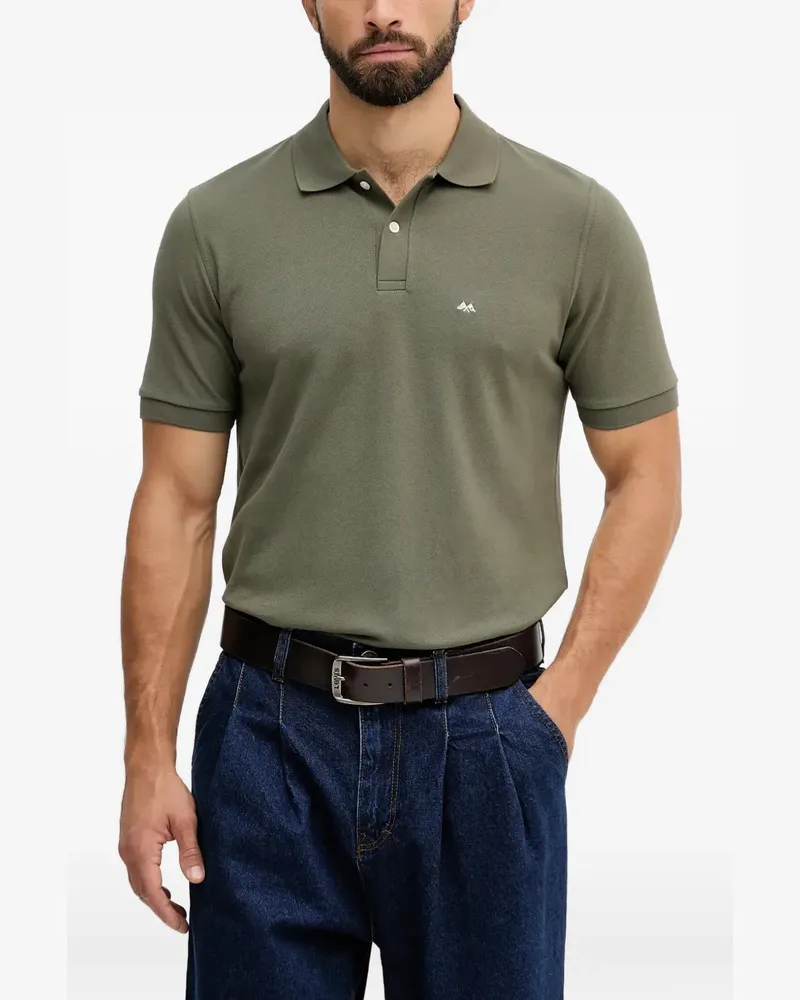 Lindbergh Poloshirt mit Logo-Stickerei - Grün Grün