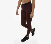 Leggings mit geprägten Flügeln - Braun