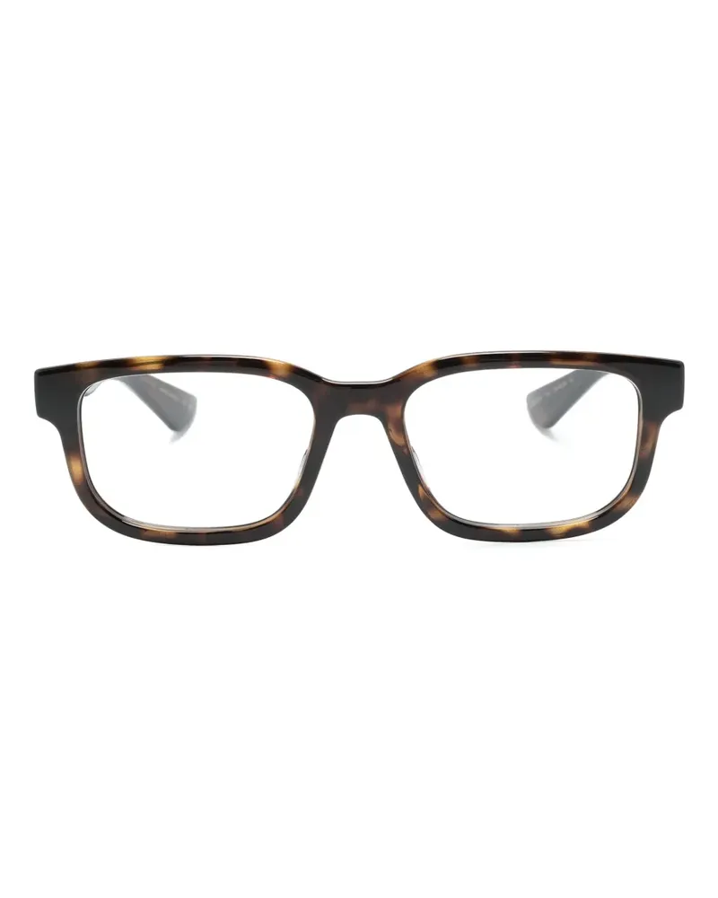 Gucci Eckige Brille in Schildpattoptik - Braun Braun