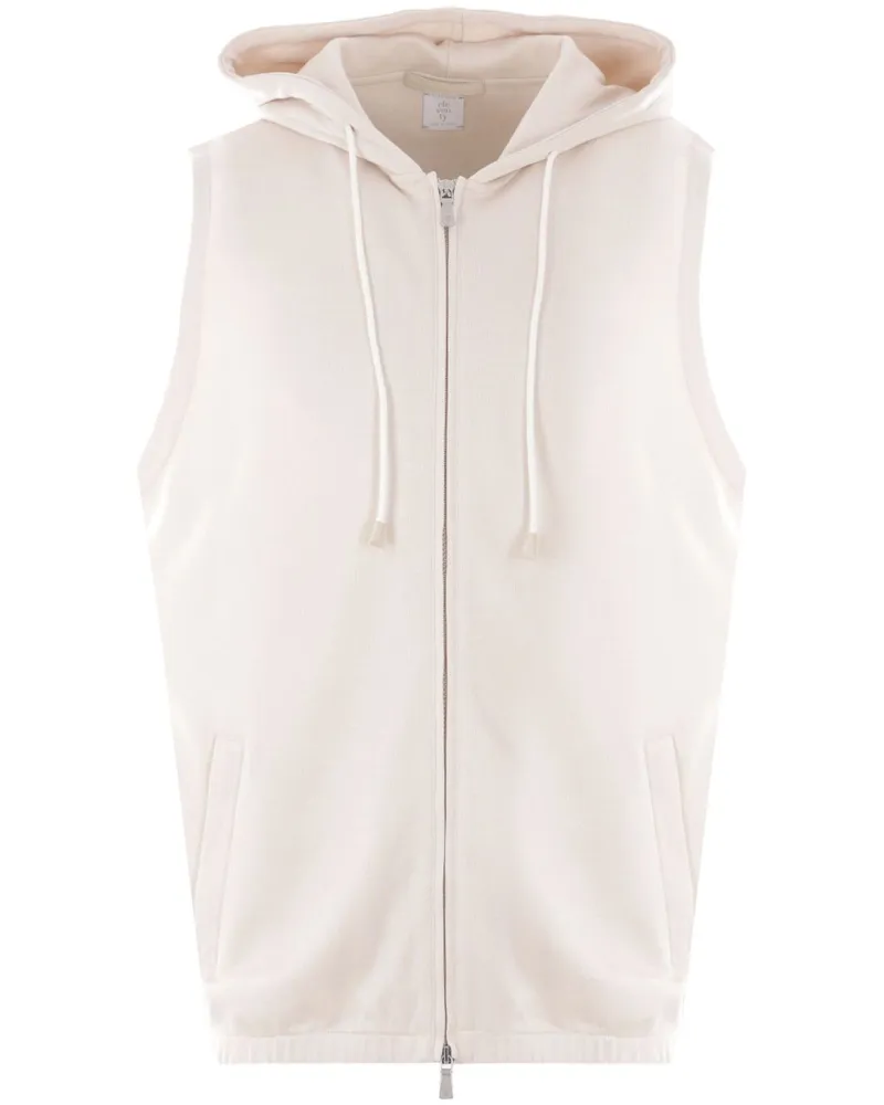 Eleventy Ärmelloser Hoodie - Nude Nude