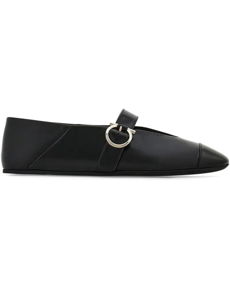 Ferragamo Gancini Ballerinas - Schwarz Schwarz