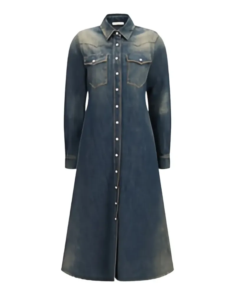 Fendi blue washed denim dress - Blau Blau
