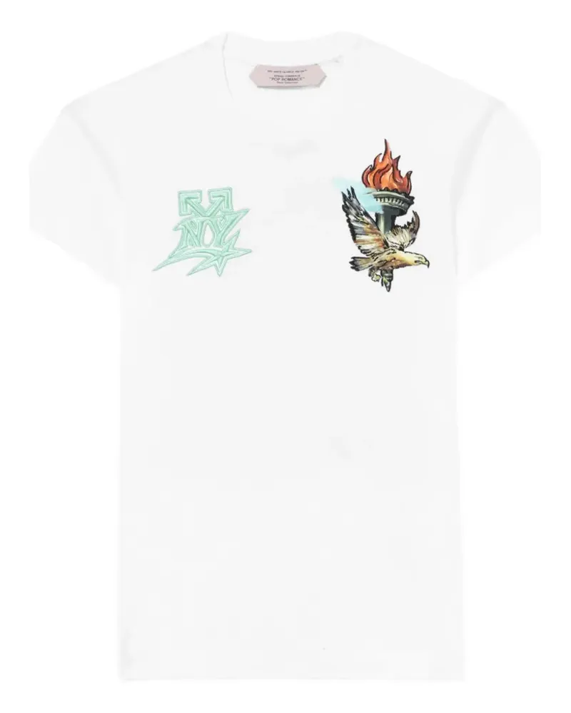 OFF-WHITE graphic-print cotton T-shirt - Weiß Weiß