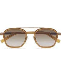 Ermenegildo Zegna Transparente Sonnenbrille Braun