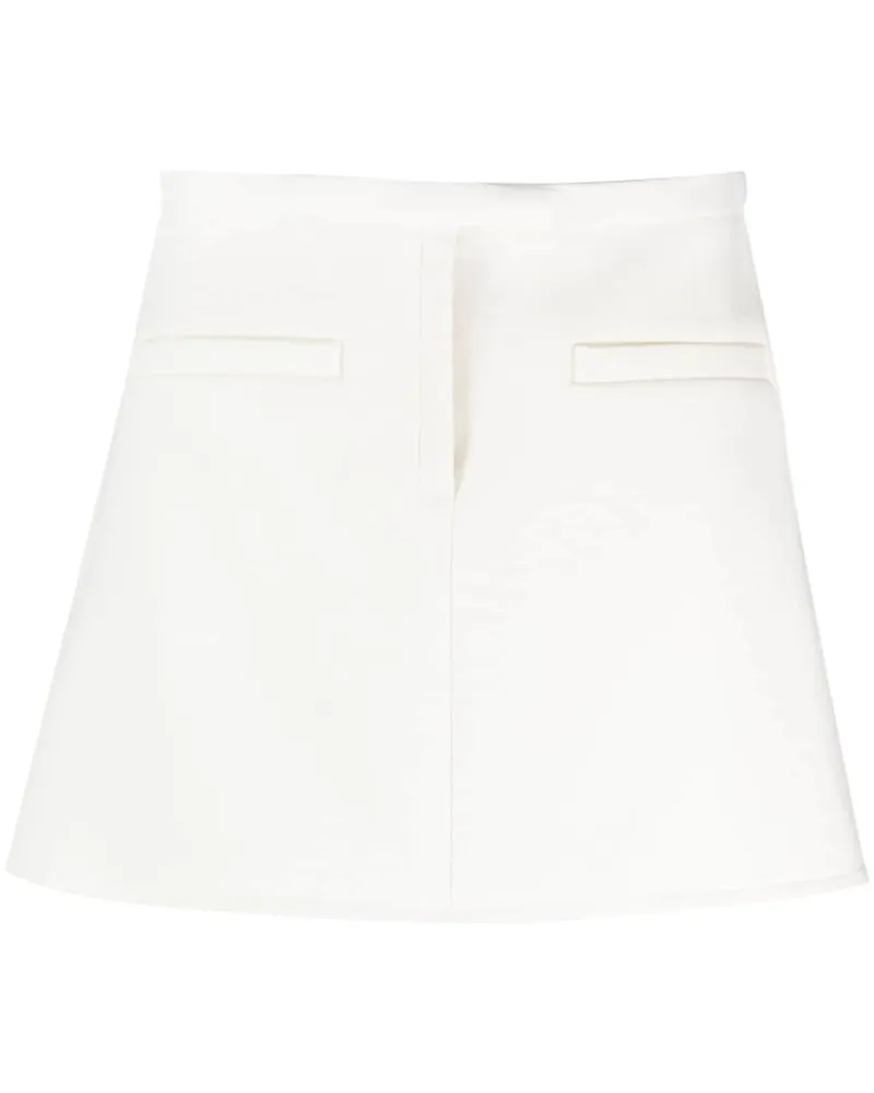 Courrèges Minirock mit Trapezform - Weiß Weiß
