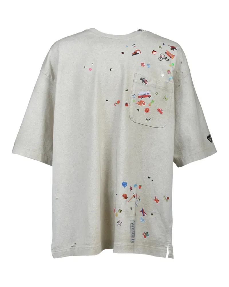 MIHARAYASUHIRO Stickers T-Shirt - Nude Nude