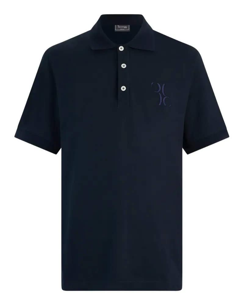Billionaire Besticktes Poloshirt - Blau Blau