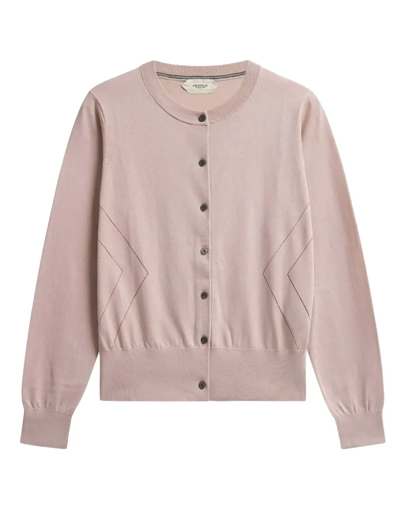 Pringle of Scotland Cardigan aus Pointelle-Strick - Rosa Rosa
