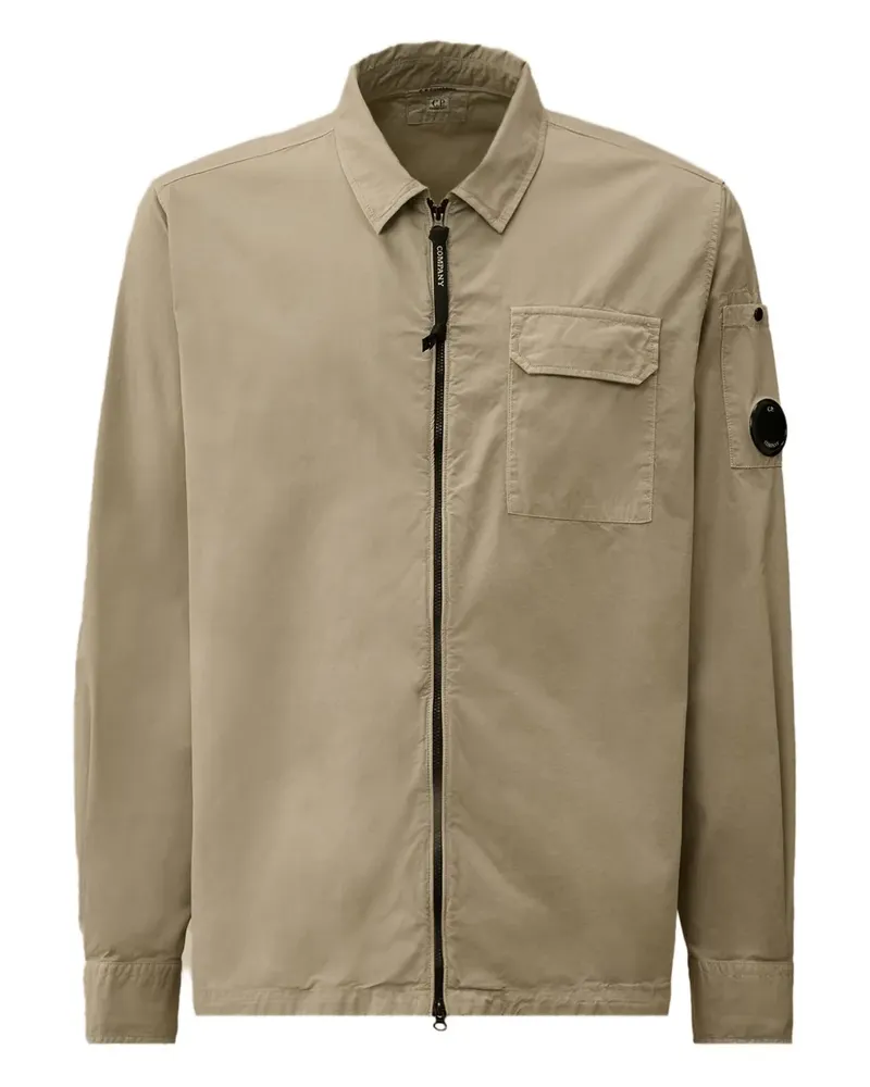 C.P. Company Hemdjacke mit Reißverschluss - Nude Nude