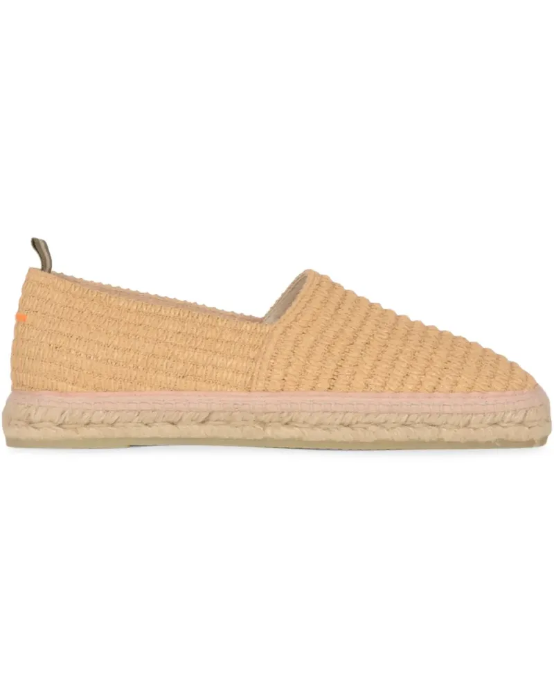 Castañer Espadrilles aus Raffiabast - Nude Nude